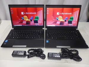 【２台】東芝 TOSHIBA dynabook R734 Core i5 4310M/4300M/4GB/500GB/Win10Pro/無線