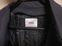 TAKEO KIKUCHI タケオキクチ スンカラーコート　中綿ライナー付き ボタン留め サイス４「XL」生地 ポリエステル 灰色　グレー　_画像3