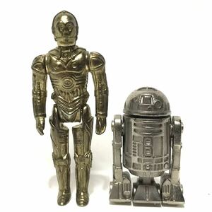 【美品】旧タカラ 1978年 当時物/ZETCA/ゼトカ合金「スターウォーズ」C-3 PO・R2-D2 セット 検)超合金魂ガチャ森永ケナーバンダイ消しゴム