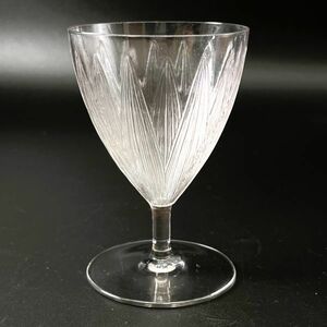 【限定SALE!!】 R.LALIQUE ルネ・ラリック 「LOTUS」 ロータス 蓮 グラス 杯 酒器 高さ10㎝ アールデコ 装飾デザイン フランス 本物保証