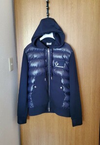 モンクレール【美品】ダウン＆スウェット サイズXL ネイビー ジャパンタグ MONCLER 