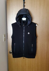 モンクレール【美品】ニット＆ダウンベスト サイズM ブラック ジャパンタグ MONCLER 