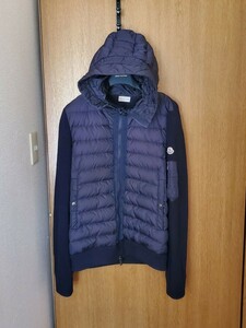 モンクレール【希少XXL】ニット×ダウン 異種素材コンビ ブラック ジャパンタグ MONCLER 