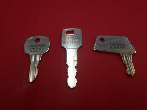 複製品 コピーキー IDEC【3本組】高所作業車の鍵 idec 0番 V00 24401 用 合鍵 三種 計三本での出品 idec 0 注※純正キーではありません。