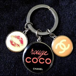 CHANEL/シャネル■ココマーク 限定キーリング キーホルダー チャーム■シルバー系×マルチカラー