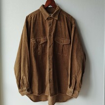 90's vintage　BANANAREPUBLIC　バナナリパブリック　コーデュロイシャツジャケット　L　　ブラウン コットン_画像1