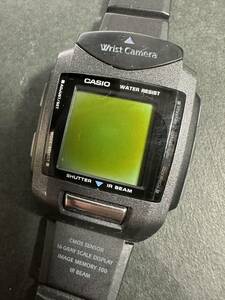 ★コレクター必見！！ CASIO Wrist Camera カシオ リストカメラ WQV-1 腕時計型デジタルカメラ グレー 時計 ビンテージ メンズ S120220
