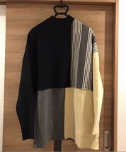 限定値下　【極希少】ジルサンダー パネルニット 44 スウェット JIL SANDER ビッグシルエット オーバーサイズ_画像1