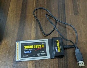 【動作未確認】SUGOI USB 2.0 CARD USB2-CB4804 ケーブル システムトークズ