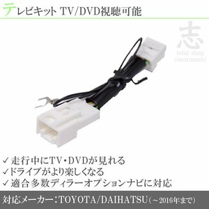 即納 トヨタ純正 NSZT-W61G他 走行中ＴＶ解除 テレビキット TVキット テレビキャンセラー ディーラーオプションナビ 対応