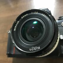 Nikon F3 アイレベル 129万台 ボディ ニコン フィルムカメラ MF一眼レフ ジャンク品 レンズ　35mm 1:2.8_画像2