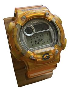 CASIO カシオ G-SHOCK イルクジ　DW-8600K 第7回 国際 イルカクジラ会議　クリアオレンジ【電池交換済み】