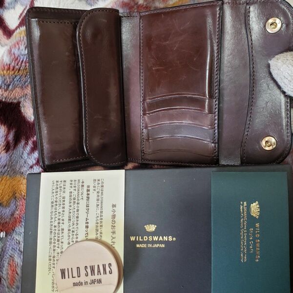 付属品完備 WILDSWANS ワイルドスワンズ BYRNE バーン saddle leather サドル レザー wallet