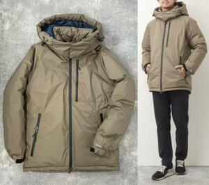 NANGA ナンガ × NOLLEY'S goodman ノーリーズ / 別注 AURORA DownJacket with HOOD / XL / キャメル