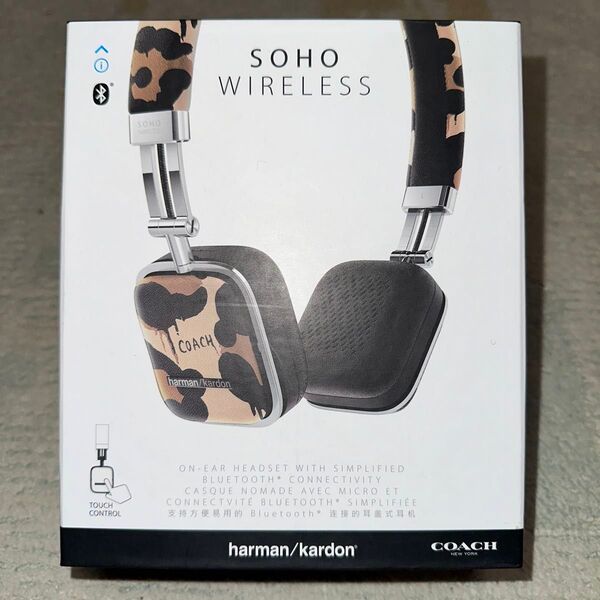 ハーマンカードン Bluetooth オンイヤーヘッドホン SOHO WIRELESS コーチ コラボレーションモデル