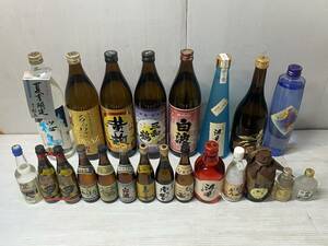 焼酎まとめ ●1240Y● あらわざ,黄麹,白波,海童,伊佐錦,島乙女,奄美,神の河 etc. アルコール お酒 現状品 長期保管品 瓶 未開封