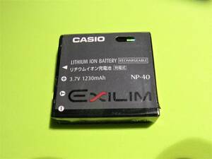 【美品】【動作保証】 CASIO カシオ　EXILIM　【純正品】 　バッテリー　NP-40 　 c