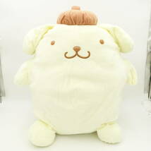 ポムポムプリン 超超BIGぬいぐるみ・ギガジャンボころんと寝そべり/中古 タグ付き/ふんわりカラー/サンリオ sanrio/プライズ/セット/13548_画像2