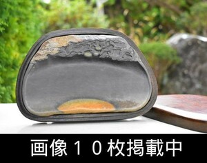 端渓硯 逸品 石眼 22cm×14cm 中国古玩 骨董 書道具 唐硯 希少 画像