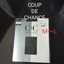 【未使用・M～L】COUP DE CHANCE パンスト ブラック ゼブラ C DE C クードシャンス _画像1