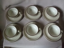 Noritake / FORKSTONE フォークストーン / カップ&ソーサー 6客 /未使用品 / 箱なし / 個人保管品_画像8