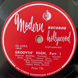 HOWARD McGHEE, WARDELL GRAY MODERN Groovin' High