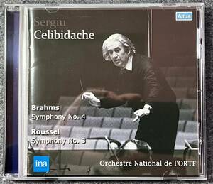 SERGIU CELIBIDACHE - BRAHMS; SYMPHONY NO.4, ROUSSEL; SYMPHONY NO.3 ALTUS