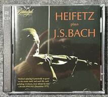 JASCHA HEIFETZ - PLAYS J.S. BACH BIDDULPH 2CD_画像1