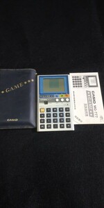 CASIO MG-777 ゲーム電卓 (ゲームウォッチ)説明書有り、専用袋有り！ 動作未確認