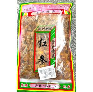 【ラスト1袋】中国吉林省長白山産紅参　スライスチップ250ｇ　一袋
