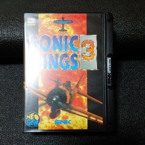SNK NEOGEO SONIC WINGS 3 ソニックウィングス3 箱 説明書あり ROM カセット ロム版 