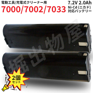 makita対応 充電式 クリーナー 4071D 4073D 対応 互換 バッテリー 7.2V 2.0Ah ニカド 7000 7002 7033 電動工具用 コード 02313