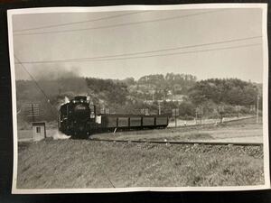 昭和鉄道写真：関西本線のD51 178牽引貨客混合列車。1972年頃撮影。キャビネ判。