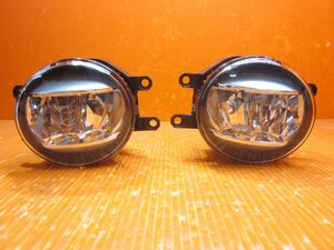 【N】新車外し品 トヨタ 純正 LEDフォグランプ 左右 KOITO:48-150 08593-42060 汎用 RAV4/アルファード他 左側レンズ飛び石キズ 中古品