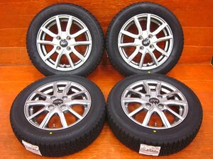 Y4】新品セット☆BRANDLE-LINE N52 Vスポーク 14インチ 4.5J +44 PCD100 4H ブリヂストン ブリザックVRX2 155/65R14(2022年製) 軽自動車