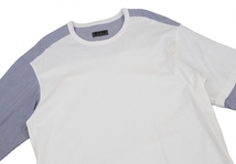 サイトs'yte ストライプシャツ切替ビッグTシャツ 白3_画像2