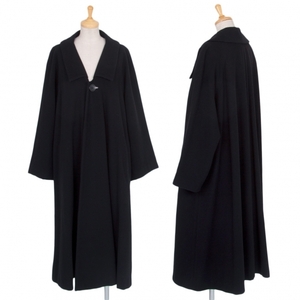 ヨウジヤマモト ファムYohji Yamamoto FEMME １Bラグランウールコート 黒M