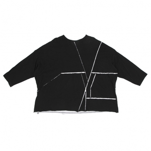 Beyyo ujiyama moto b yohji yamamoto crack dolman cut wise black white 2