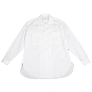 ヨウジヤマモト コスチュームドオム フラップポケットオープンカラーシャツ 白2