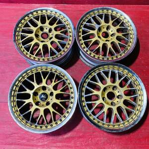 WORK VS サイズ 17×7JJ PCD114.3 H5 OFF+30 ハブ径約72mm 傷汚れあり 4本セット