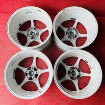 ENKEI Racing サイズ 17×8J/9J PCD114.3 H5 OFF+35 ハブ径約72mm 傷汚れあり 4本セット_画像2