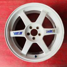 RAYS VR TE37 サイズ 17×7.5JJ PCD100 H5 OFF+48 ハブ径約65mm 傷汚れあり 2本セット_画像3