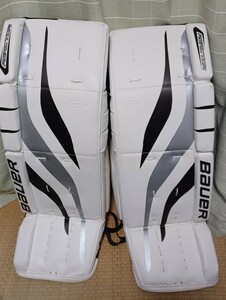 【中古良品】アイスホッケー GK ゴーリー レッグパッド BAUER REACTOR 1000　34+1インチ