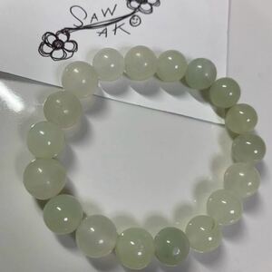 おすすめ!!天然石★ジェイド ブレスレット★10mm 15cm