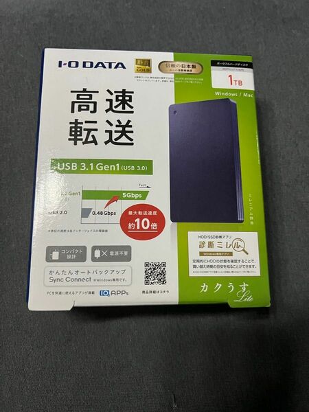 I-O DATA ポータブルHDD 1TB