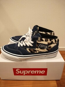 Supreme Vans Leopard Half Cab Navy 26cm US8 SUP-VANS-23FW-HC-NV シュプリーム ハーフキャブ 豹柄 正規品 バンズ スニーカー 靴