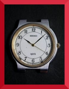 Seiko Seiko Spirit Spirit Quartz 3 иглы 5P31-6A50 Мужские мужские часы W472