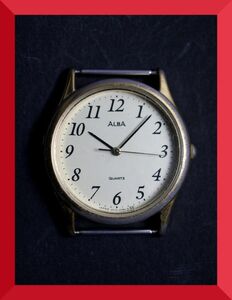 セイコー SEIKO アルバ ALBA クォーツ 3針 V515-6471 男性用 メンズ 腕時計 W593 稼働品