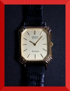 セイコー SEIKO エクセリーヌ EXCELINE クォーツ 2針 8420-5390 女性用 レディース 腕時計 W622 稼働品