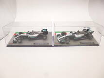 ◇F1マシンコレクション④◆ 1/43 メルセデス2台 [W07 Hybrid-2016 N.ロズベルグ][W08 EQ Power+-2017 L.ハミルトン] ◆デアゴスティーニ◇_画像1